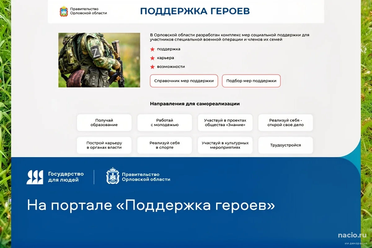 100 мер помощи в один клик: как орловский сервис меняет жизнь ветеранов СВО