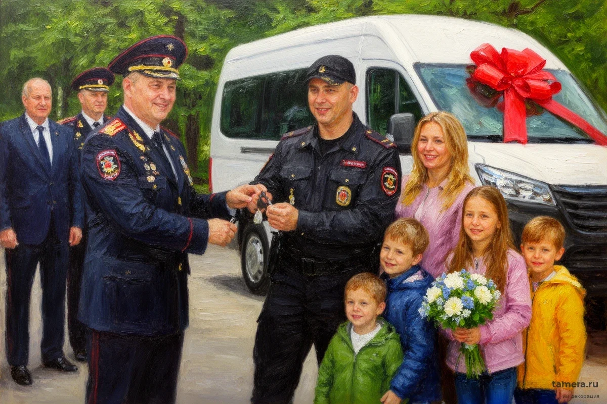 Генералы МВД вручили ключи сержанту из Щёлкова: что скрывается за необычным подарком